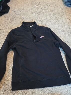 Vineyard Vines Black Half-Zip Pullover